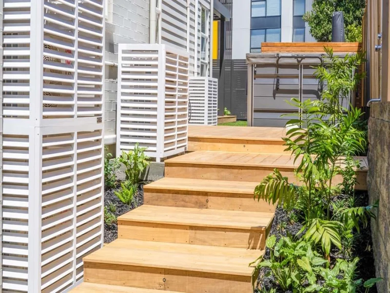 Deck and outdoor steps